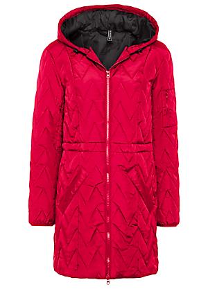 plus size red parka coat