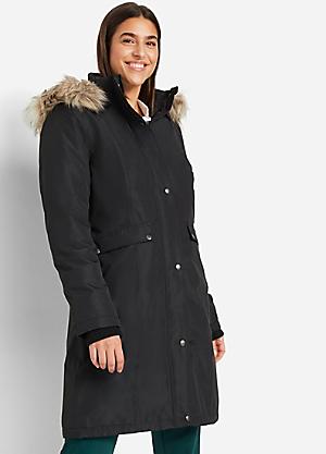 womens black parka coat