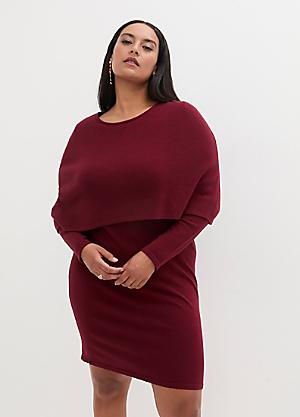 Knitted dress plus size best sale