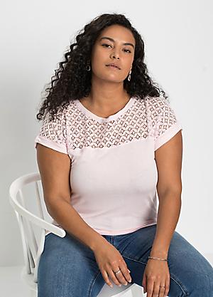 Cheap Plus Size T-Shirts, Lace Trim & Wrap Shirts