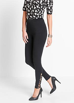 Lace Trim Leggings by bonprix