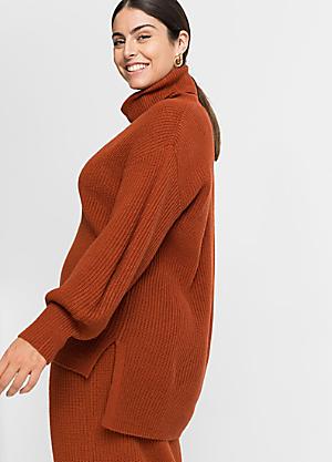 Longline Polo Neck Jumper