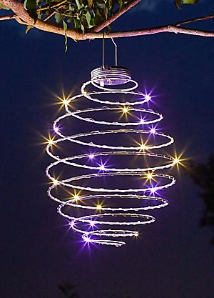 Spiral garden store lights