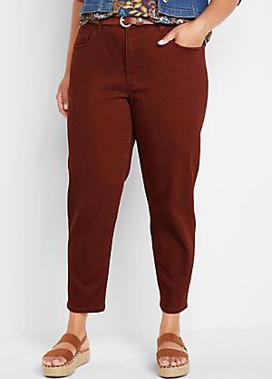 brown plus size jeans