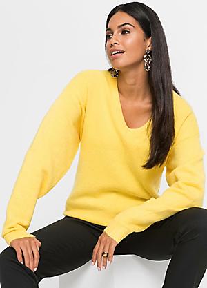 Shop for Yellow Jumpers Knitwear Plus Size Womens online at bonprix