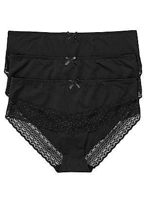 Shop for Black, Knickers, Lingerie & Nightwear, Plus Size, Womens