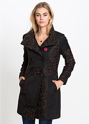 size 22 black coat
