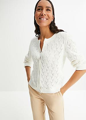 Women's plus size 2024 white cardigan sweater