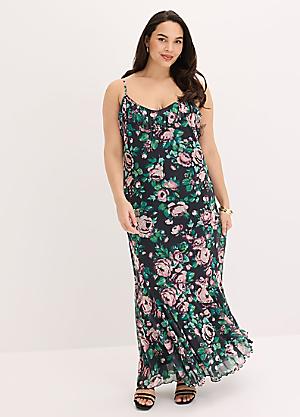 chinese dress ladies Plus Size Maxi Dress V Neck for Summer