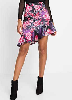 knee length pleated leather skirt