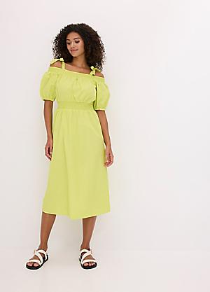 slim fit dress slacks Mustard Green Strapless Pleats A-line With Sleeves Long Prom Dress Gow   AlineBridal