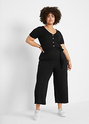 plus size black jumpsuit casual