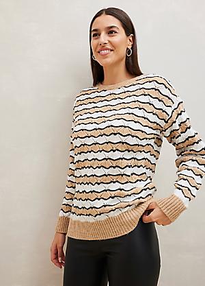 Cheap Women s Jumpers Stripe Lace Jumpers bonprix