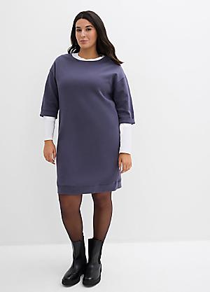 chinese dress ladies Curvy Straight Long Sleeve Sweater / Dress Small / Ivory