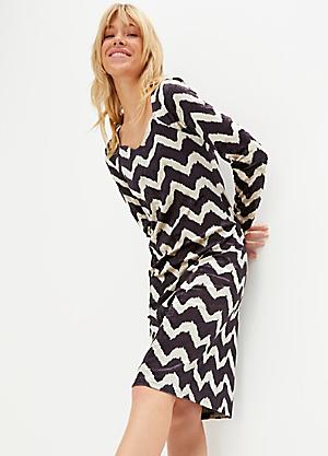 Black and white shift dresses clearance uk