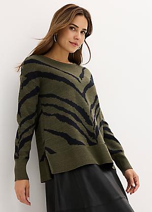 Women s Cheap Green Knitwear Khaki Olive bonprix UK