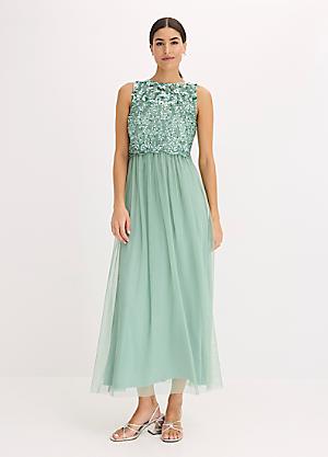 bonprix sequin party dress - dark green - size 14/16 Shop for Special Occasion | | Womens Pink Dresses for Women