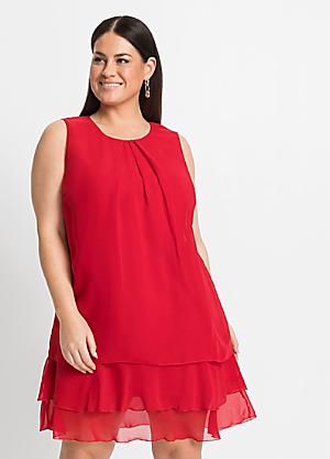 VBARHMQRT Petite Dresses for Women 2024 Chiffon Solid Color Sleeveless  Shawl Dress Simple and Exquisite Design Kaftan Dresses for Women Plus Size  Red Dress 