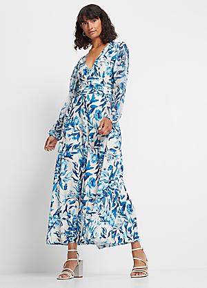 sachin and babi light blue dress Romacci Women Boho Dress Casual Irregular Maxi Dresses Layer Vintage Loose  Long Sleeve Linen Dress with Pockets,XXXX-Large,Coffee price in UAE |  Amazon UAE