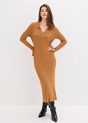 malm dresser black brown Slit Mock Neck Long Sleeve Wrap Sweater Dress – Charming Charlie main image 1