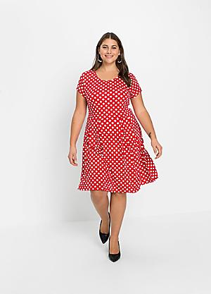 fitted lace wedding dress UNSCRIPTED WOMEN'S FASHION DRESSES PLUS SIZE RED FLORAL DRESS – Unscripted-  Fashion retailer main image 0