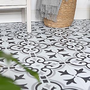 Fiona 978L Hightex Tile Vinyl Flooring, Lino Online