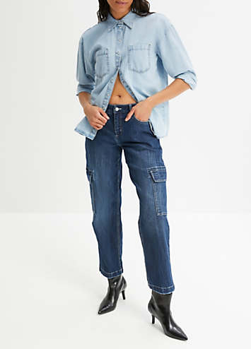 Bonnie Bianca Khaki Cargo Jeans main image 1