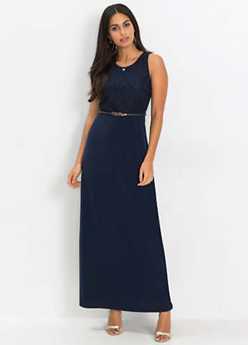 Belted Maxi Dress by bonprix | bonprix