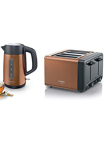 Bosch DesignLine Plus Kettle Slice Toaster Set Copper bonprix
