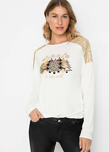 Christmas Sequin Top by bonprix | bonprix