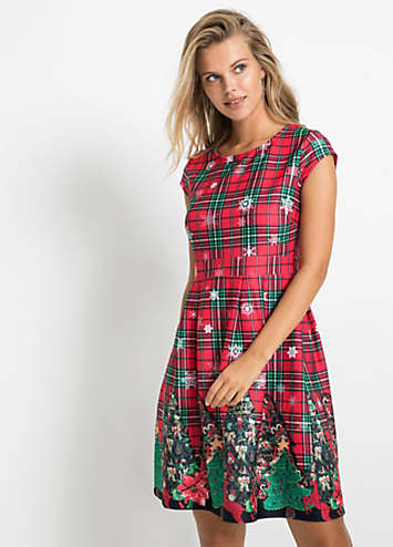 christmas tartan dress