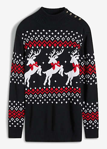 Christmas Turtleneck Jumper by bonprix 