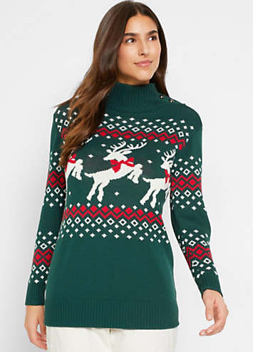 Christmas Turtleneck Jumper by bonprix | bonprix