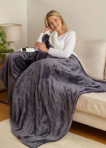 Country Club Super Cosy Fleece Electric Blanket | bonprix