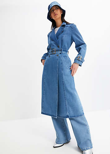 Denim Trench Coat by bonprix | bonprix