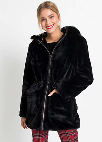 Faux Fur Hooded Coat by bonprix | bonprix