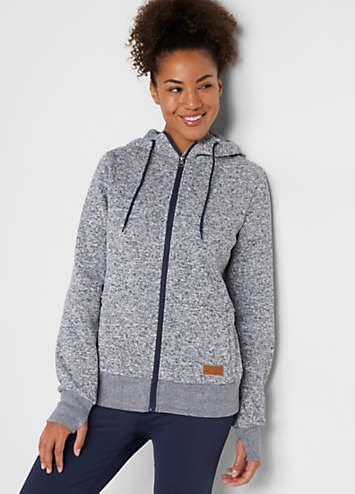 Fleece Jacket with Thumbholes by bonprix | bonprix