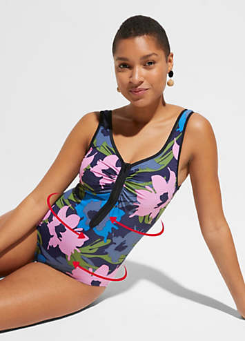 Floral Print Shaper Swimsuit by bonprix