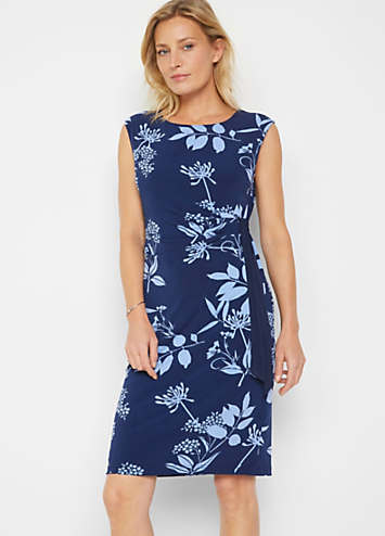 Navy floral 2024 shift dress