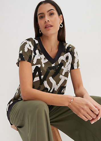 Graffiti Print Top by bonprix