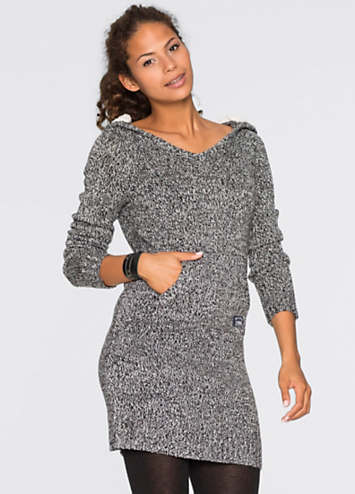 Hooded Jumper Dress by bonprix | bonprix