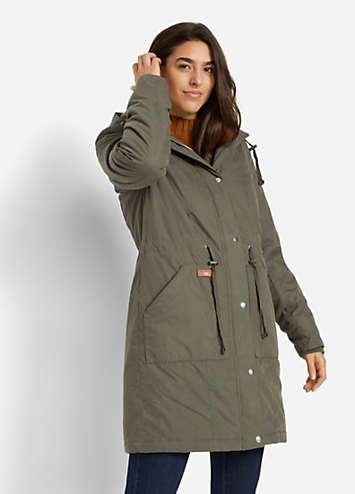 Hooded Zip Fastening Parka Jacket by bonprix | bonprix