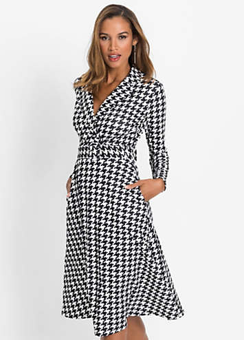 Houndstooth Dress by bonprix | bonprix