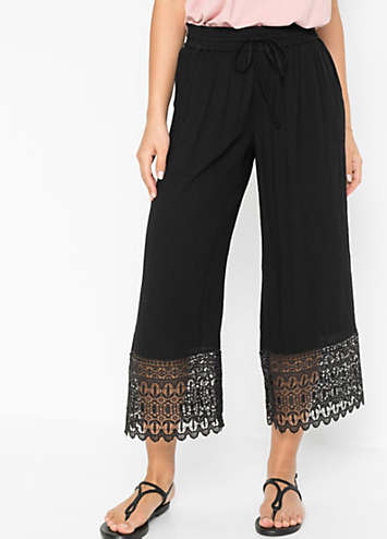 Lace Trim Culottes by bonprix bonprix