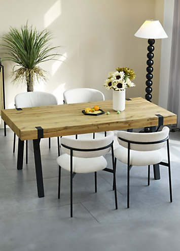 Newark Large 1.8m Dining Table & 4 Marisa Chairs | bonprix