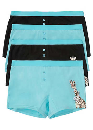Pack of 4 Girlie Boxers by bonprix