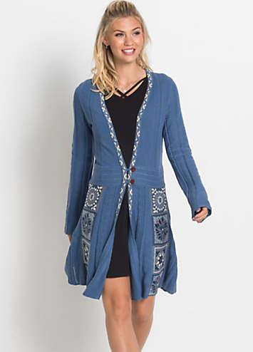 rainbow longline cardigan