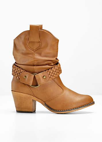 Cowboy boots best sale with straps