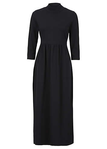 roll neck maxi dress
