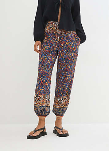 Smocked Waistband Harem Pants by bonprix | bonprix